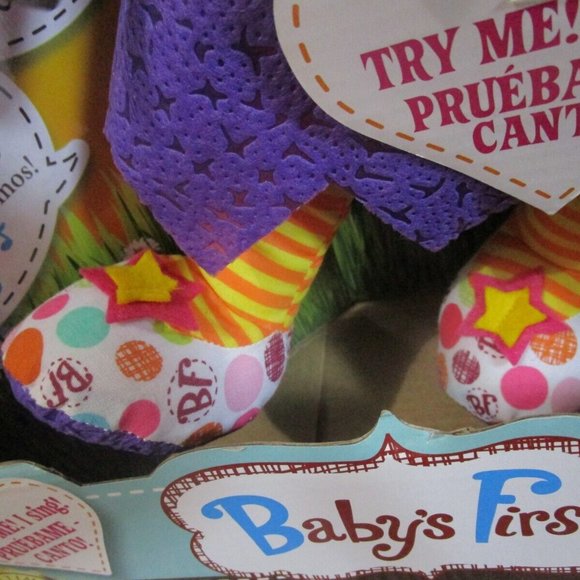 NIB Babys First Green Face Pink Hair GOLDBERGER DOLL Friendship babies singing - Picture 7 of 9